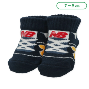 現貨- 日本直送 New Balance 初生嬰兒襪 - 鞋紋/海軍藍